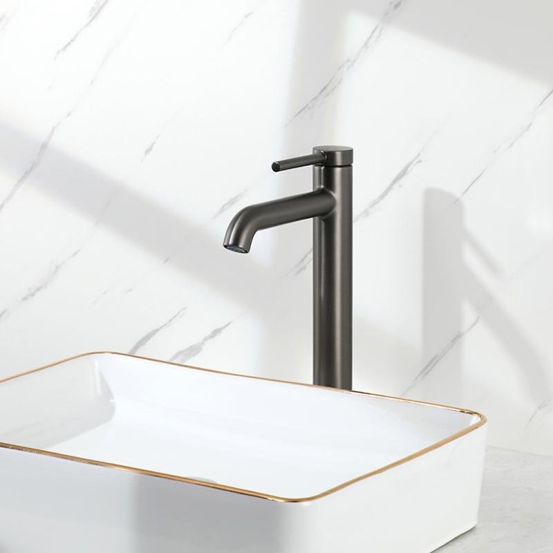 Смеситель для раковины Gappo G06-9 G1006-29 оружейная сталь