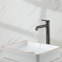 Смеситель для раковины Gappo G06-9 G1006-29 оружейная сталь Смеситель для раковины Gappo G06-9 G1006-29 оружейная сталь