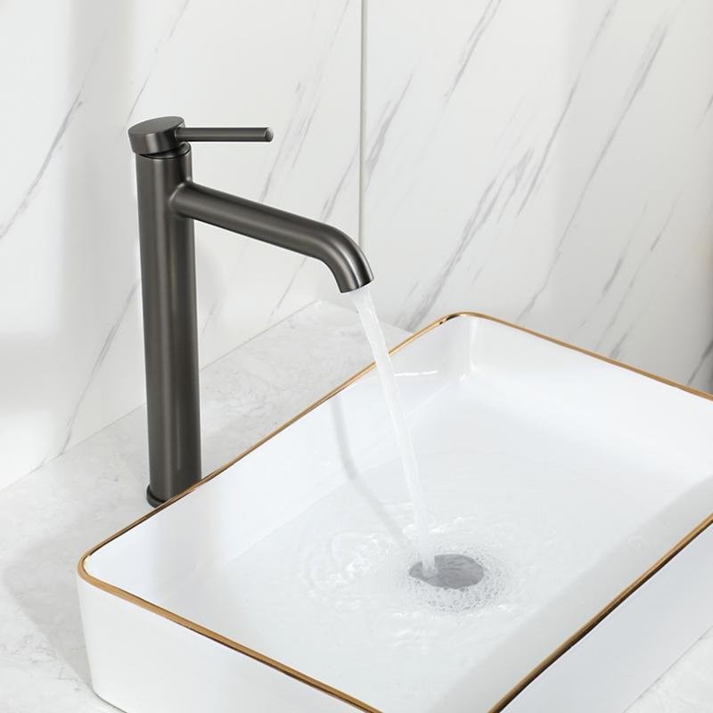 Смеситель для раковины Gappo G06-9 G1006-29 оружейная сталь