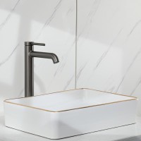 Смеситель для раковины Gappo G06-9 G1006-29 оружейная сталь