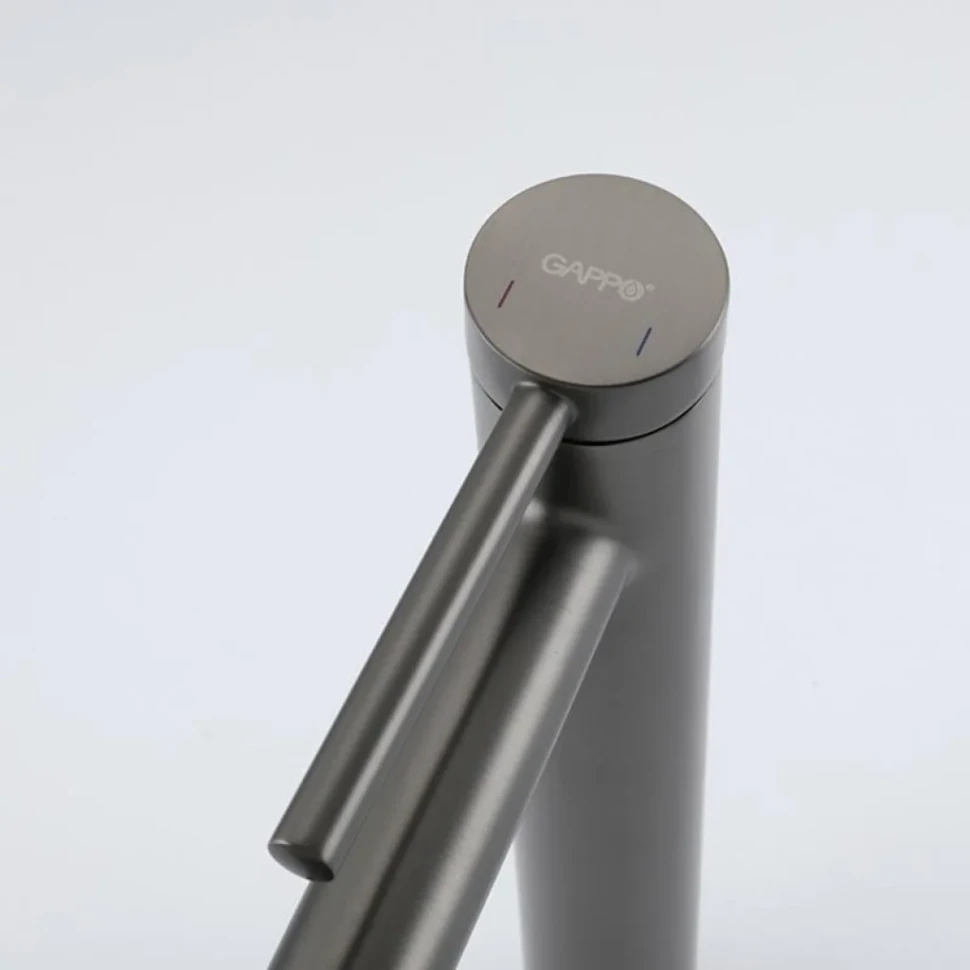 Смеситель для раковины Gappo G06-9 G1006-29 оружейная сталь