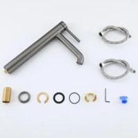 Смеситель для раковины Gappo G06-9 G1006-29 оружейная сталь Смеситель для раковины Gappo G06-9 G1006-29 оружейная сталь