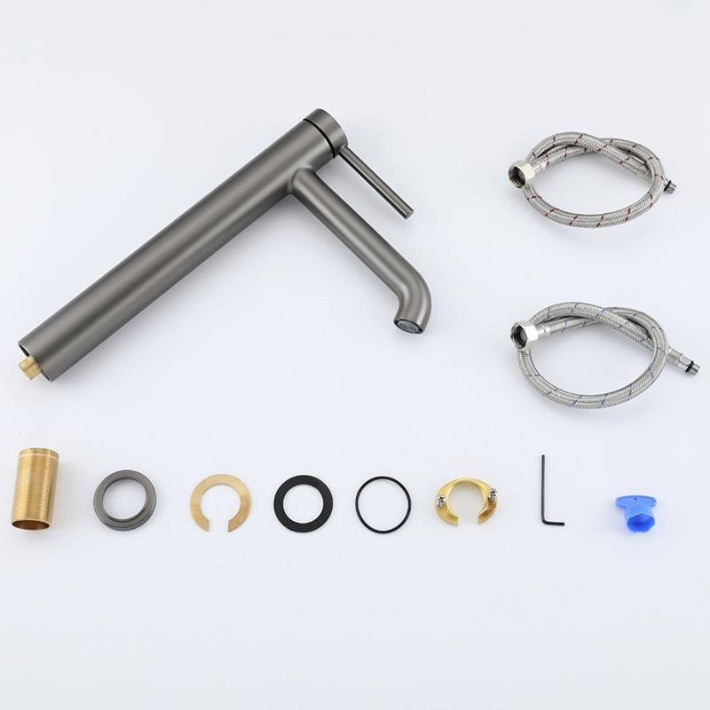 Смеситель для раковины Gappo G06-9 G1006-29 оружейная сталь