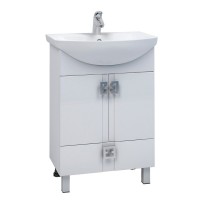 Тумба для ванной "КВАДРО 1-65" под раковину Элеганс-65 (Rosa) (ПВХ)