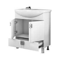 Тумба для ванной "КВАДРО 1-65" под раковину Элеганс-65 (Rosa) (ПВХ)