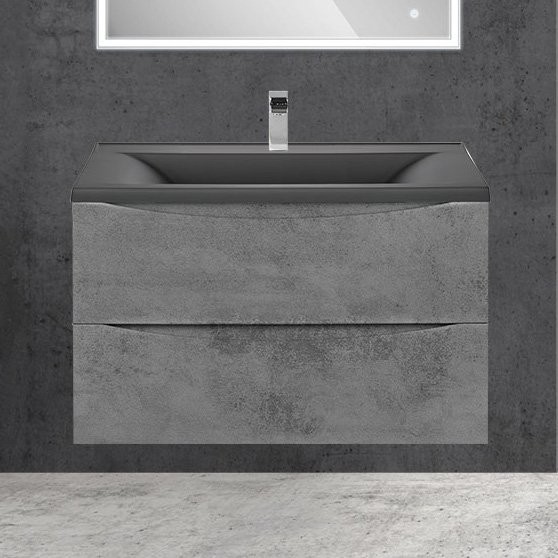 Тумба с раковиной Vincea Mia 75 бетон