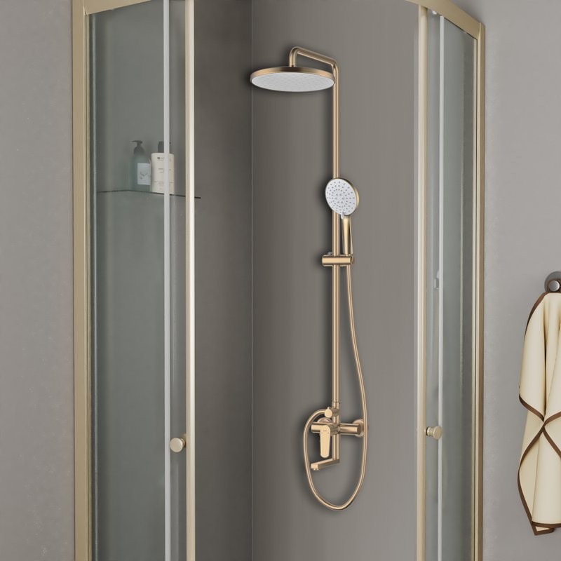 Душевая стойка D&K Bayern.München DA1563707B18 матовое золото