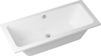 Акриловая ванна Lavinia Boho Pure 180x80 см, встраиваемая, белая, с каркасом, с экраном, с подголовником