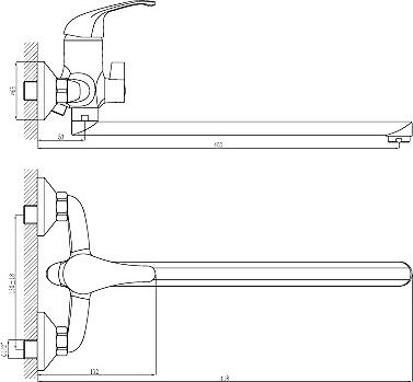 Универсальный смеситель Rossinka A A35-32