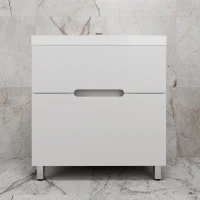 Тумба под раковину без столешницы Style Line Матис 80 напольная, белая матовая