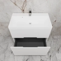 Тумба под раковину без столешницы Style Line Матис 80 напольная, белая матовая