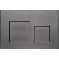 Кнопка смыва для унитаза Veconi Flush V4 пластик, цвет оружейная сталь
