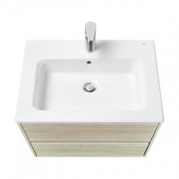 Тумба с раковиной Roca Ona 60 светлый дуб, раковина 3279A8000