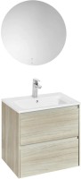 Тумба с раковиной Roca Ona 60 светлый дуб, раковина 3279A8000