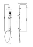 Душевая стойка Cersanit Нено (Neno) 63477 хром