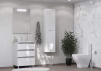 Мебель для ванной комнаты Roca The Gap 60 3 ящика, белый глянец, раковина 32799E000