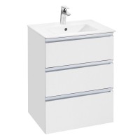 Мебель для ванной комнаты Roca The Gap 60 3 ящика, белый глянец, раковина 32799E000