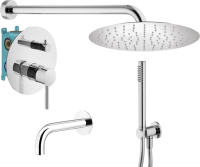 Душевой комплект Plumberia Selection Ixo KITXO19CR60 С ВНУТРЕННЕЙ ЧАСТЬЮ, хром