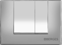 Система инсталляции для унитазов Berges Novum 040243 с кнопкой смыва, хром глянец