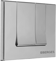 Система инсталляции для унитазов Berges Novum 040243 с кнопкой смыва, хром глянец