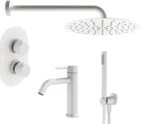 Комплект для ванной Plumberia Selection Ixo KITXOT18BO53 С ВНУТРЕННЕЙ ЧАСТЬЮ, белый матовый