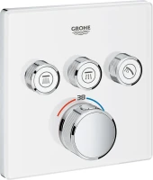 Термостатический смеситель встраиваемый Grohe Grohtherm SmartControl 29157LS0 для душа, белая луна