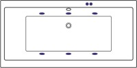 Акриловая ванна Excellent Pryzmat Soft 190x90 см, встраиваемая, с гидромассажем, белая, с каркасом, со сливом-переливом, фурнитура золото