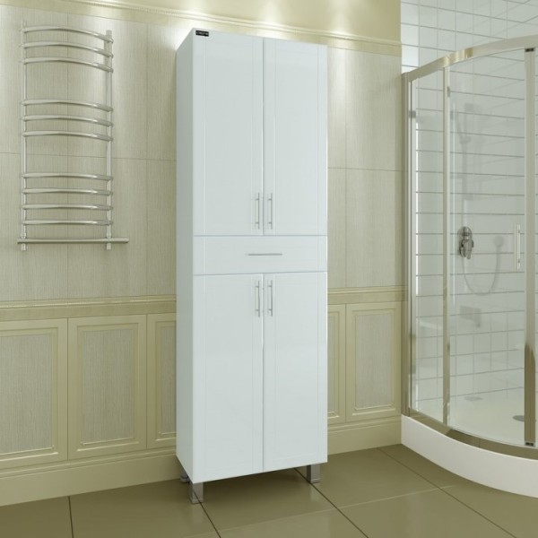 Шкаф пенал для ванной СаНта Дублин 60