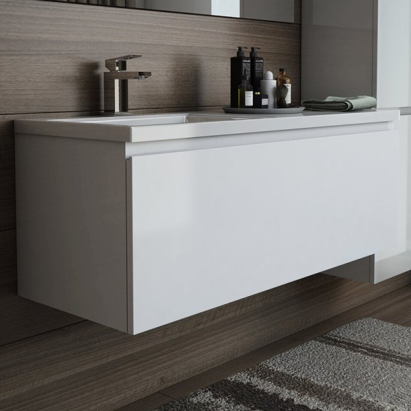 Тумба под раковину Эстет Dallas Luxe 130 подвесная, 1 ящик, L