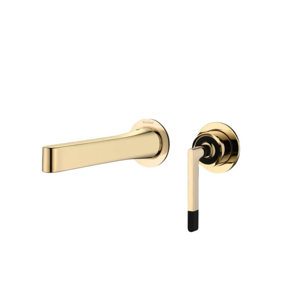 Смеситель для раковины Boheme Duo 165-G С ВНУТРЕННЕЙ ЧАСТЬЮ, gold