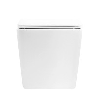 Унитаз подвесной Abber Rechteck AC1201T безободковый, с микролифтом, белый