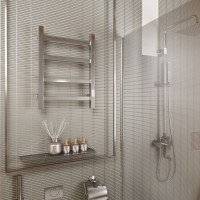 Полотенцесушитель электрический Bauedge Hotel R 40х60, нержавеющая сталь полированная