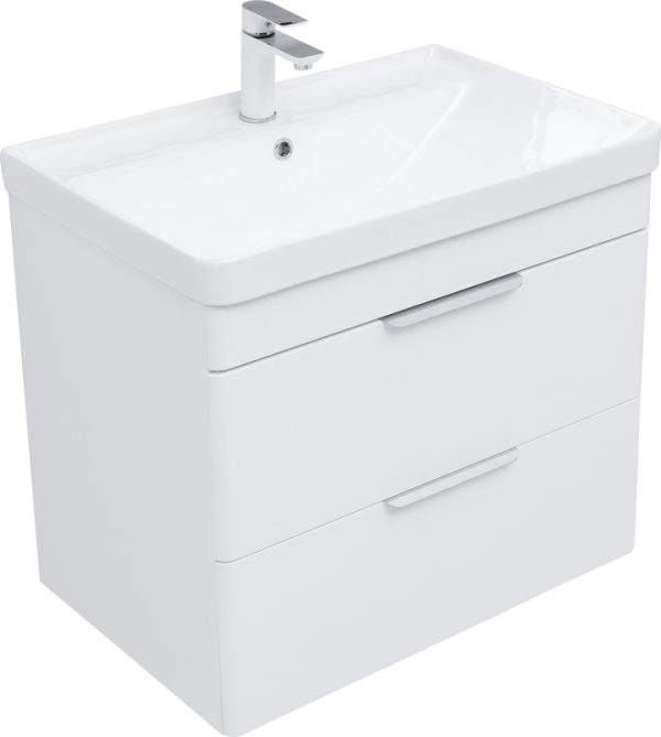 Тумба с раковиной Aquanet Arlen 70 подвесная, 2 ящика