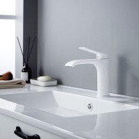 Смеситель для раковины/умывальника Shevanik S4101C, белый Смеситель для раковины/умывальника Shevanik S4101C, белый