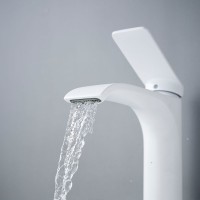 Смеситель для раковины/умывальника Shevanik S4101C, белый Смеситель для раковины/умывальника Shevanik S4101C, белый