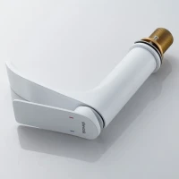 Смеситель для раковины/умывальника Shevanik S4101C, белый Смеситель для раковины/умывальника Shevanik S4101C, белый