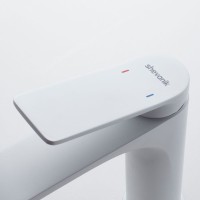 Смеситель для раковины/умывальника Shevanik S4101C, белый Смеситель для раковины/умывальника Shevanik S4101C, белый
