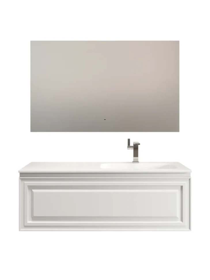 Мебель для ванной комнаты Sancos Very 120 R подвесная, 1 ящик, bianco