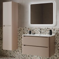 Мебель для ванной комнаты IDDIS Edifice 80 подвесная, капучино, раковина 0108000i28