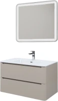 Мебель для ванной комнаты IDDIS Edifice 80 подвесная, капучино, раковина 0108000i28