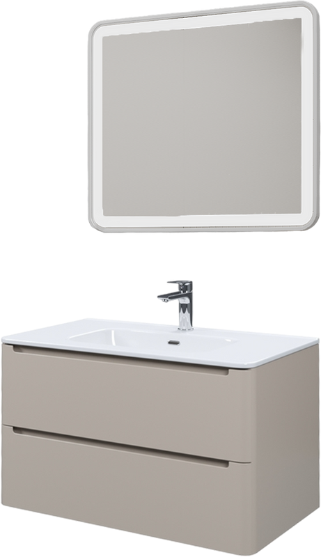 Мебель для ванной комнаты IDDIS Edifice 80 подвесная, капучино, раковина 0108000i28