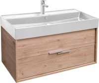 Мебель для ванной комнаты Jacob Delafon Vivienne 100 дуб давос, раковина белая