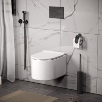 Унитаз подвесной Grossman Thin Rim GR-5606SQ глянцевый белый