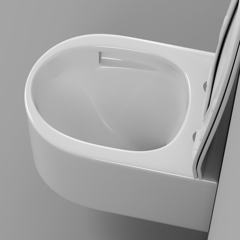 Унитаз подвесной Grossman Thin Rim GR-5606SQ глянцевый белый