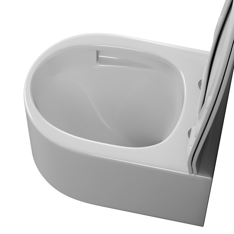 Унитаз подвесной Grossman Thin Rim GR-5606SQ глянцевый белый