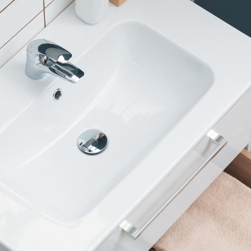 Тумба с раковиной Dreja Gio 60 подвесная, белый глянец