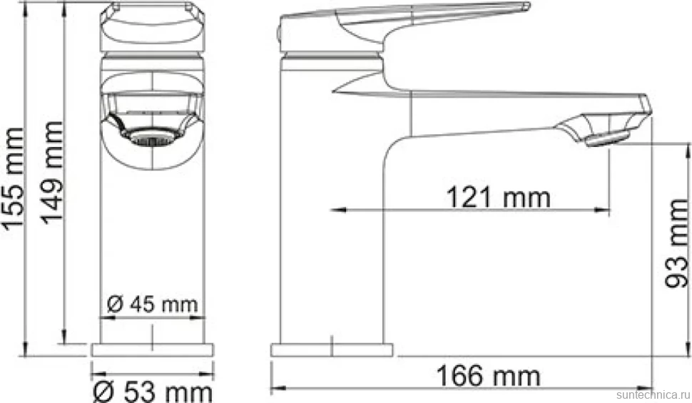 Смеситель для раковины Wasserkraft Lopau 3203
