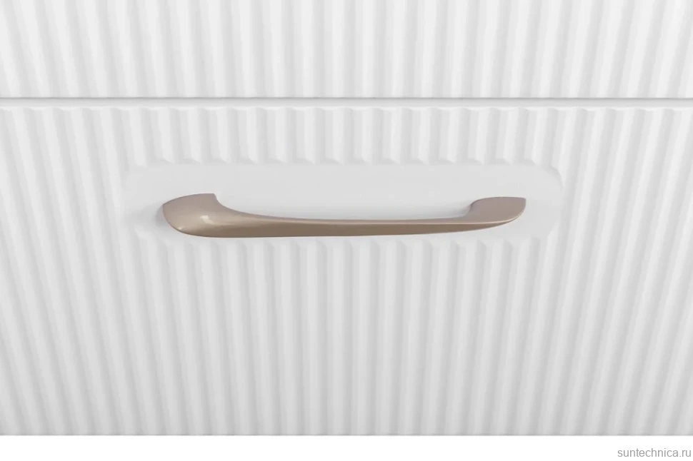 Тумба с раковиной BelBagno Due 60 белый металлик