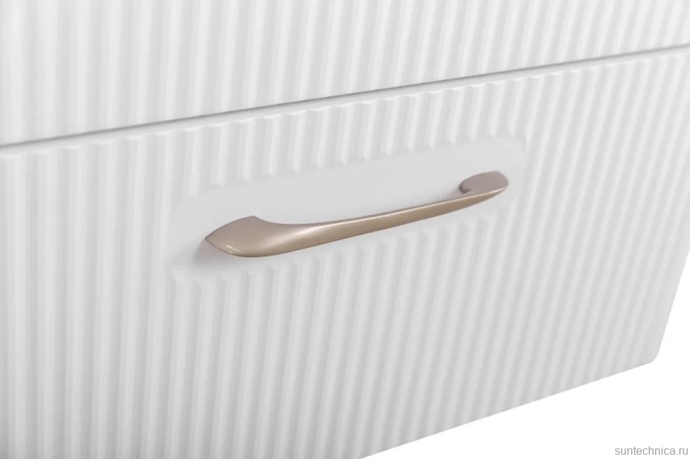 Тумба с раковиной BelBagno Due 60 белый металлик