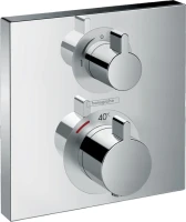 Термостатический смеситель встраиваемый Hansgrohe Ecostat Square 15714000 для ванны с душем Термостатический смеситель встраиваемый Hansgrohe Ecostat Square 15714000 для ванны с душем